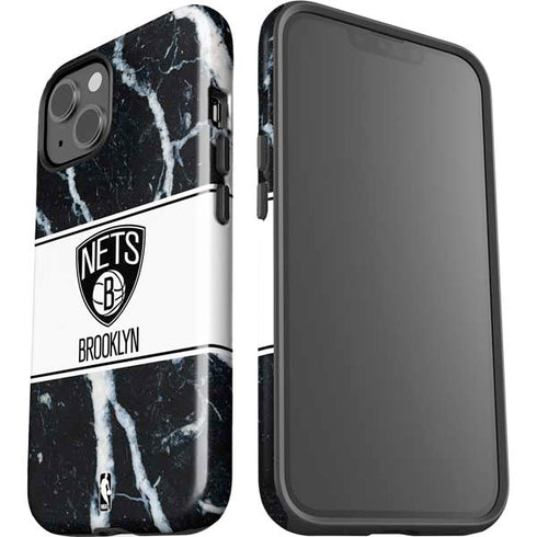 NBA Brooklyn Nets Marble iPhone 15 Impact Case